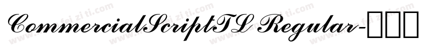 CommercialScriptTL Regular字体转换